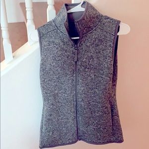 Heather gray vest